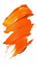 Vibrant sunburst orange paint strokes with dynamic texture and splatter, evoking energy and creativity. Royalty Free Stock Photo