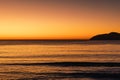 Vibrant sunrise over the water at Jimmy\'s Beach, Hawks Nest NSW Australia