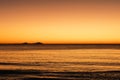 Vibrant sunrise over the water at Jimmy\'s Beach, Hawks Nest NSW Australia