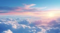 Vibrant Sunset Clouds: Captivating Colors in Dramatic Sky, Perfect for Inspirational Backgrounds and Serene Atmospheres. Royalty Free Stock Photo