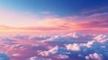 Vibrant Sunset Clouds: Captivating Colors in Dramatic Sky, Perfect for Inspirational Backgrounds and Serene Atmospheres. Royalty Free Stock Photo