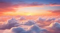 Vibrant Sunset Clouds: Captivating Colors in Dramatic Sky, Perfect for Inspirational Backgrounds and Serene Atmospheres.