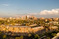 Vibrant sunset colors on Tucson skyline, Arizona