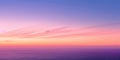 Vibrant sunset over calm ocean. Digital art with soft gradients. Ocean. AIG49.