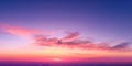 Vibrant sunset over calm ocean. Digital art with soft gradients. Ocean. AIG49.