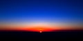 Vibrant Sunset Sky Aerial View of Colorful Horizon Royalty Free Stock Photo