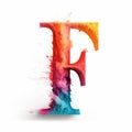 Vibrant And Surreal: The Hyper-realistic Impression Of The Colorful Letter F