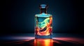 Vibrant Contigo Tritan Bottle On Dark Background With Photorealistic Fantasy