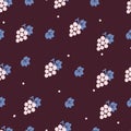 Vibrant Sweet Grape Delight Vector Seamless Pattern
