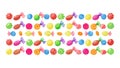 Vibrant Sweets and Candy Beads Seamless Pattern, vector design Generative AI Royalty Free Stock Photo