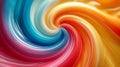 Vibrant swirls of color in a lollipop, reminiscent of childhood innocence and joy Royalty Free Stock Photo