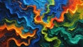 The Vibrant Swirls of Colorful Abstract Art Create a Stunning and Engaging Visual Experience.
