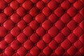 Vibrant synthetic leather material with button pattern