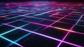 Vibrant Synthwave Energy Grid Texture (ai generated) Royalty Free Stock Photo