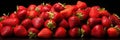 Vibrant and tempting strawberry delight. delicious background banner for fresh and summery designs