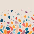 Vibrant Terrazzo Abstract Pattern Illustration Royalty Free Stock Photo
