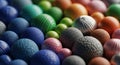 Vibrant Textured Spheres Collection Royalty Free Stock Photo