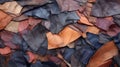 Vibrant And Textured Synthetic Leather Yard Mulch: Aerial View Photo Texture