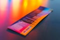 Vibrant Ticket Design, Exploring Color, Patterns, and Typography in Event Admission, Showcasing Artistic Flair wit