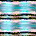 Vibrant tie dye wash seamless pattern. Blurry fashion effect summer hippy background with space dyed streaks print.