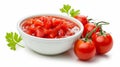 Vibrant Tomato Sauce: A Captivating Isolated Masterpiece -