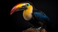 Vibrant Toucan Jewelry: Bold Portraits And Miniature Sculptures In 8k Resolution