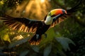Vibrant Toucan in Tropical Paradise