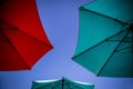 Vibrant Trio of Umbrellas
