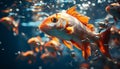 Vibrant underwater beauty, fish, nature, multi colored, aquatic generated by AI Royalty Free Stock Photo