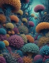 Vibrant Underwater Coral Ecosystem Capturing Marine Diversity Royalty Free Stock Photo