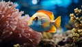 Vibrant underwater reef showcases beauty in nature aquatic world generated by AI