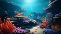 Vibrant Underwater World: 3d Illustration With Unreal Engine 5