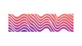 Abstract Wavy Lines Vector Pattern with Gradient Colors, vector design Generative AI Royalty Free Stock Photo