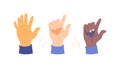 Diverse Hands Gesturing Variety of Expressions Vector Art, vector design Generative AI Royalty Free Stock Photo