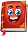 A vibrant vector illustration of a smiling book Royalty Free Stock Photo