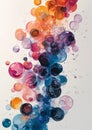 Vibrant Visions: A Burst of Color and Motion in a Bubble-Filled