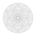 Vibrant Visions Mandala Coloring Book Page for kdp Book Interior Royalty Free Stock Photo