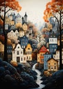 Vibrant Vistas: An Illustrated Journey Through a Charming City R