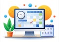Visual Time Management Tools A Colorful Dashboard for Effective Scheduling Prioritization and Productivity in Personal