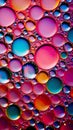 vibrant wallpaper and realistic bubbles with this artistic wallpaper concept. Royalty Free Stock Photo