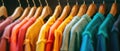 Vibrant Wardrobe Selections Colorful Outfits Displayed In Closets Or Shopping Mall Ad Royalty Free Stock Photo