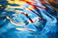 Vibrant Water Ripples: Serene Beauty of Nature Royalty Free Stock Photo