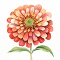 Vibrant Watercolor Flower Illustration With Hyper-realistic Details Royalty Free Stock Photo