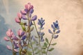 Vibrant Watercolor Painting of Baptisia australis