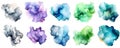 Vibrant Watercolor Splashes, Watercolor Splatter, Watercolor Background, generated ai