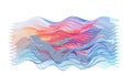 Vibrant Wavy Fluid Pattern, Dynamic Abstract Current, vector design Generative AI Royalty Free Stock Photo