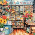 Vibrant Whimsical Scrapbooking Supplies Store