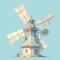 Vibrant Windmill, Timeless Elegance