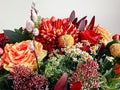 Vibrant winter colours flower bouquet