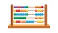 Vibrant Wooden Abacus for Joyful Counting, vector design Generative AI Royalty Free Stock Photo